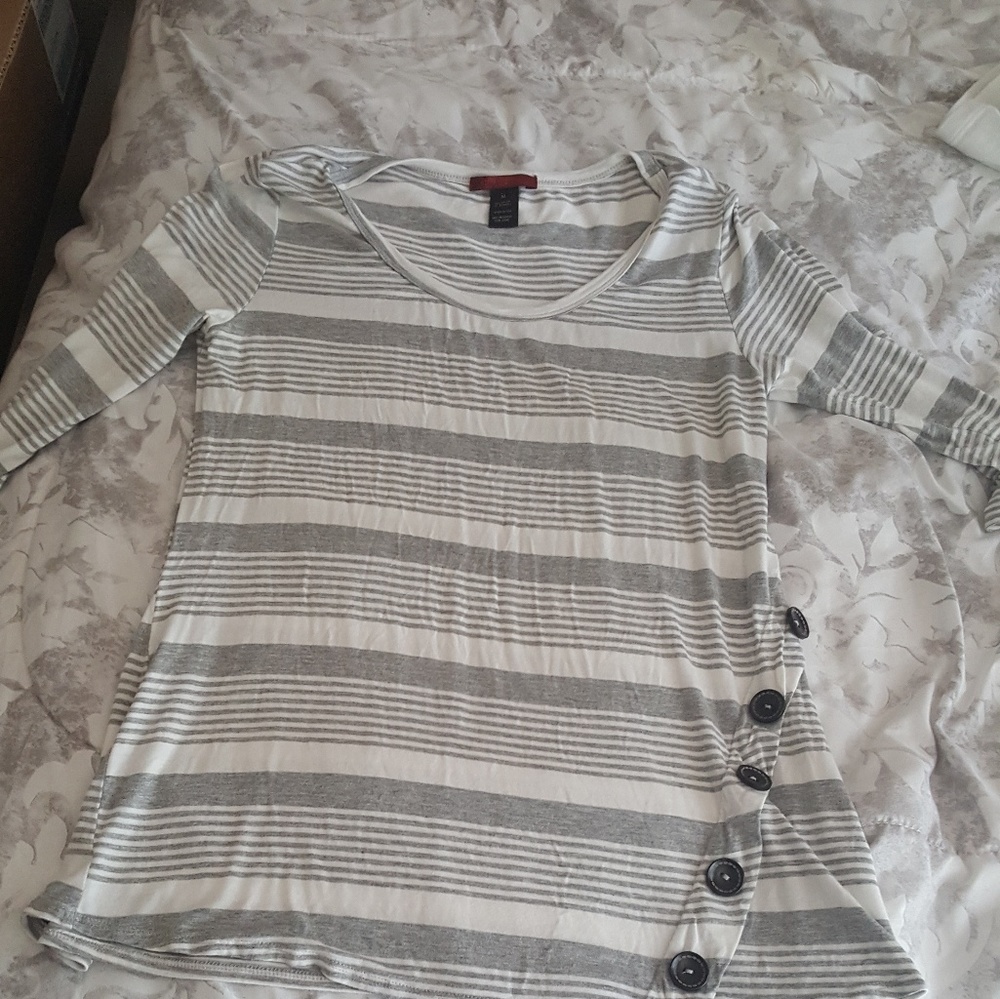 Buckle brand stripped shirt